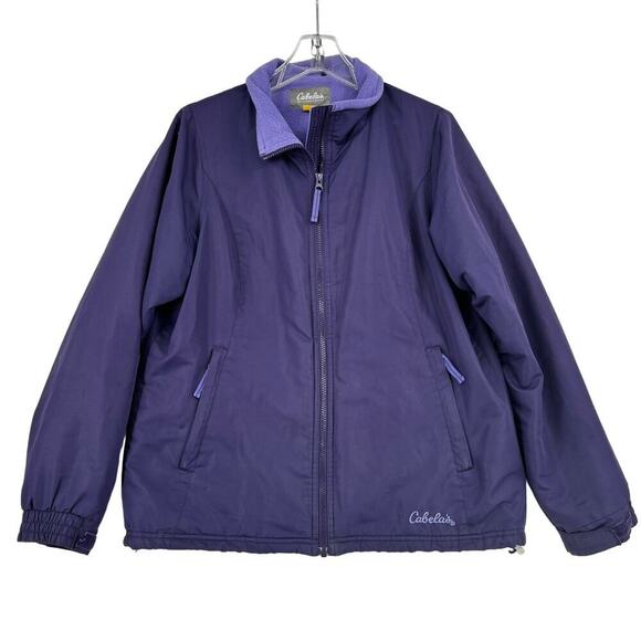 Cabela's Jackets & Blazers - Cabela's Three Seasons Softshell Jacket Fleece Lined Full Zip Pockets Purple M